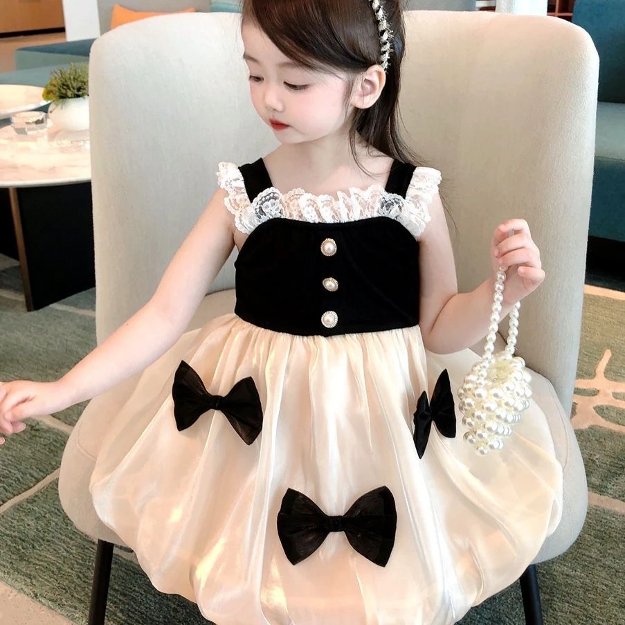 【Bao Bao】夏款蝴蝶结吊带裙23601