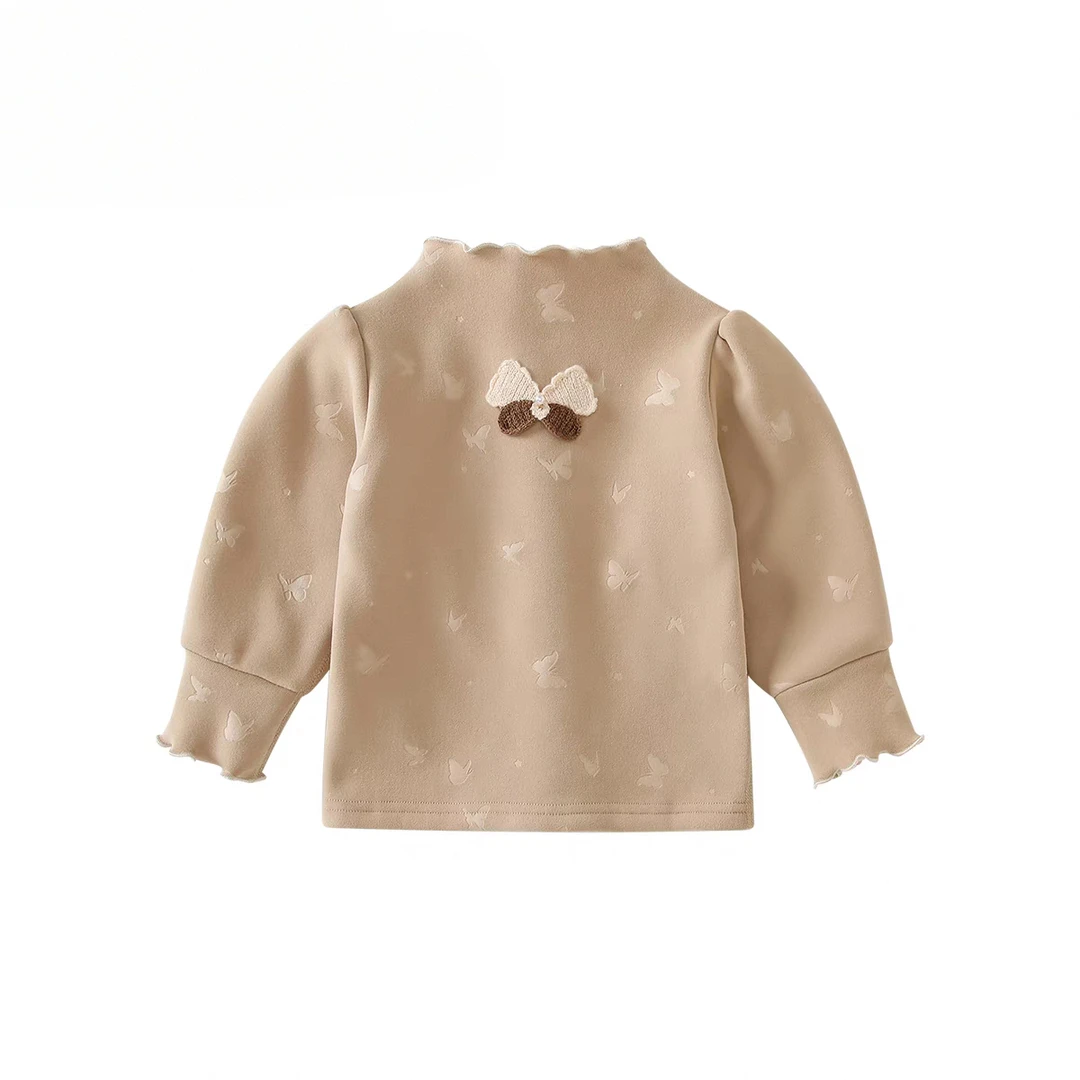 【Bao Bao现货】冬季一体绒蚕丝羊毛保暖锁温打底衫8125