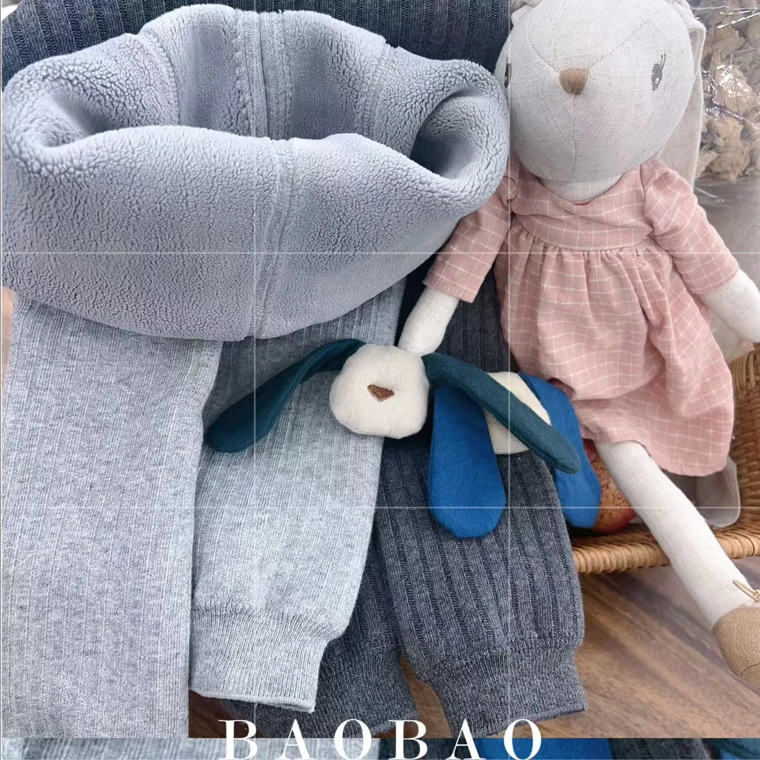 【Bao Bao】冬款大屁屁加绒加厚一体绒打底裤5205