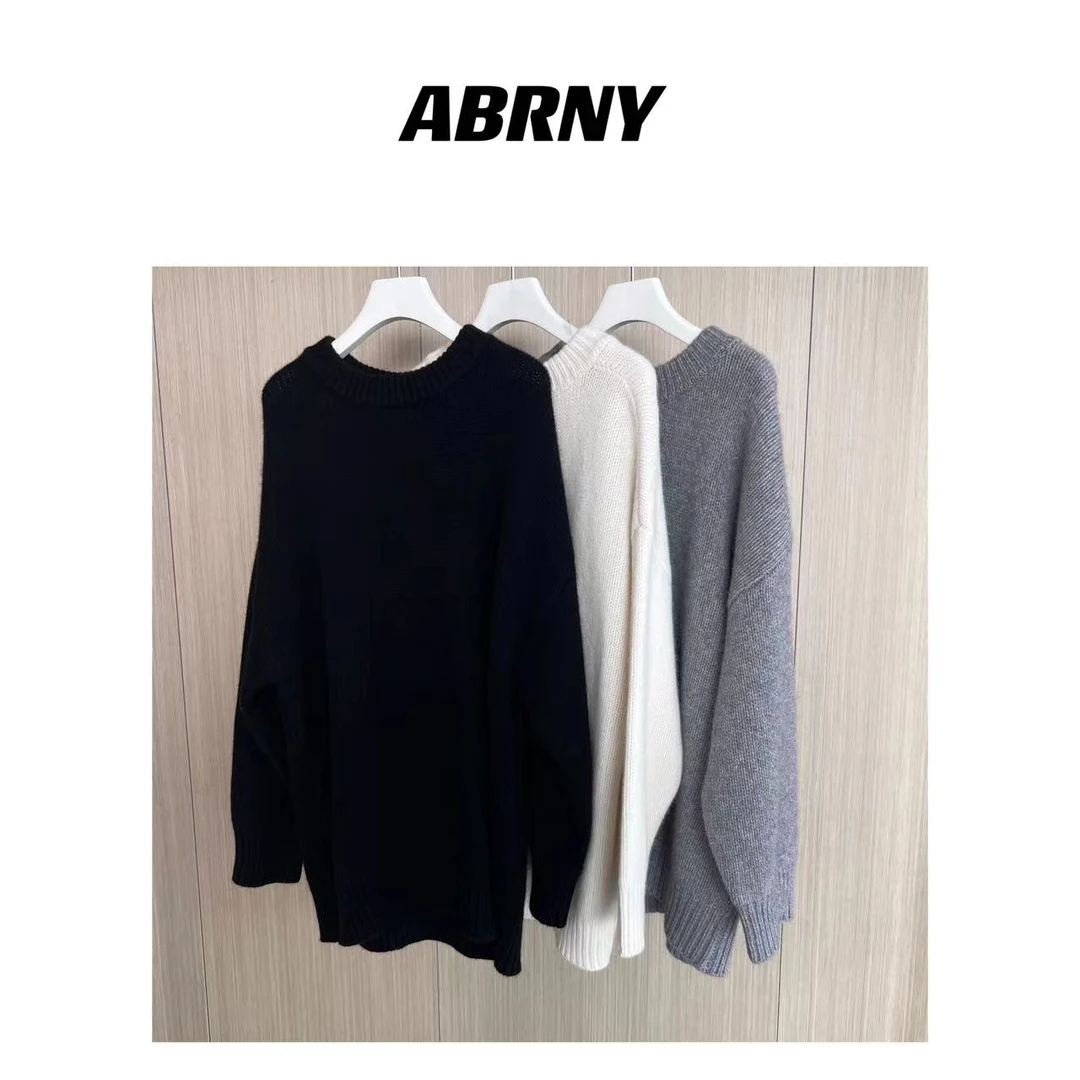 许小黑【秋冬必备】秋季中长款羊毛毛衣简约中长款休闲轻奢时尚3081