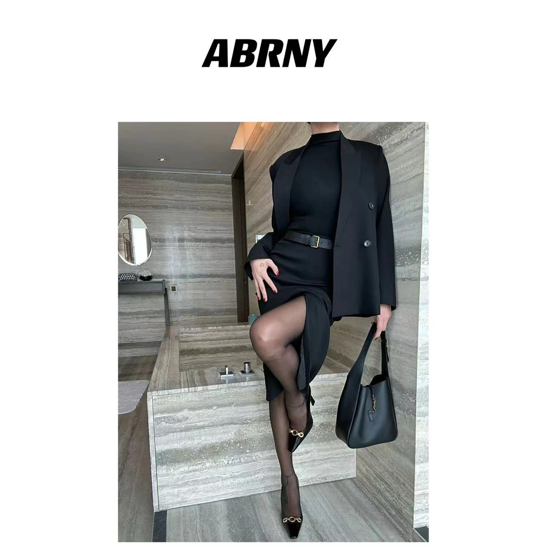 ABRNY【时尚风标上】简约西装气质百搭休闲WT23-6055