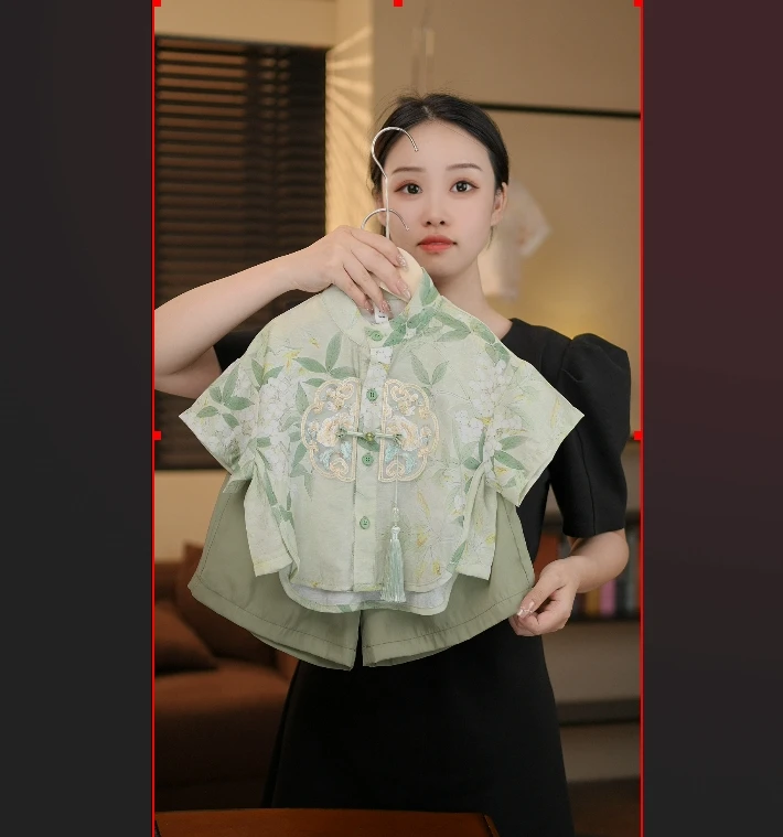 2026夏季新款新中式设计师复古儿童古风汉服薄款唐装套装35823