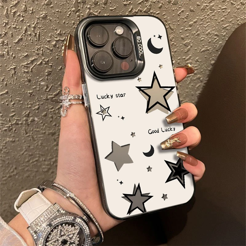 镂空星星适用苹果华为vivo小米oppo手机壳iPhone15plus14pro13max
