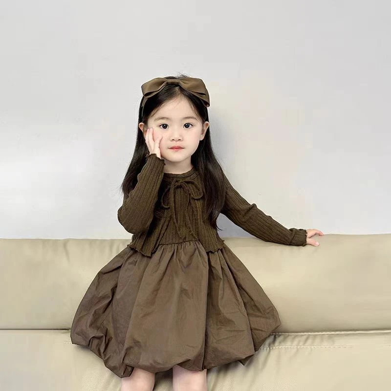 女童秋装套装裙2024新款洋气儿童女宝宝韩版早秋可爱公主裙两件套