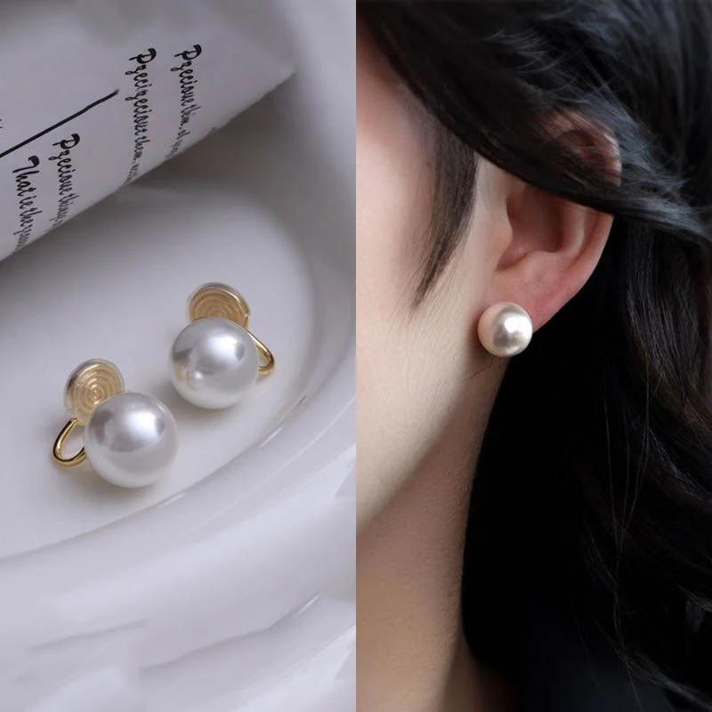 复古气质百搭耳钉蚊香盘秋冬时尚小众法式高级感耳环无耳洞女耳夹