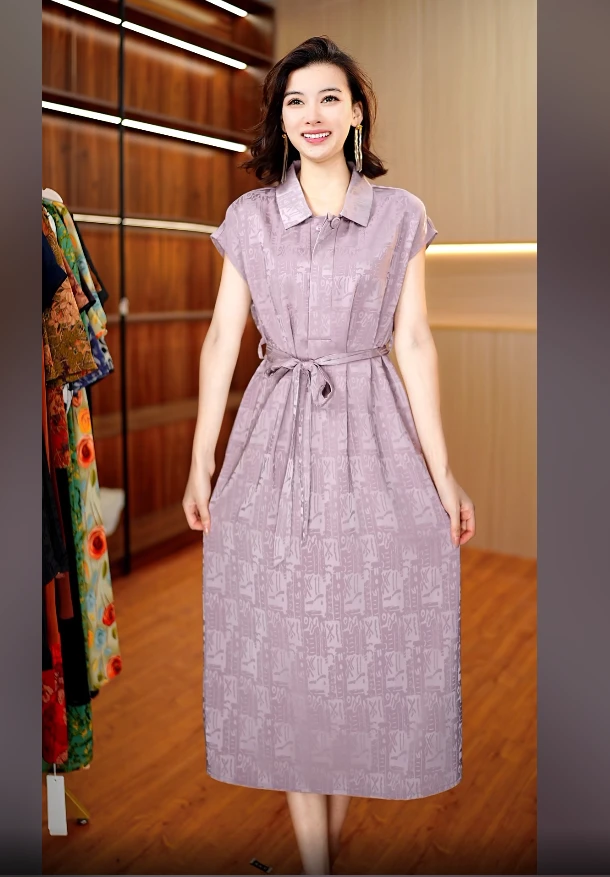 7766-15新款织花女士夏季连衣裙