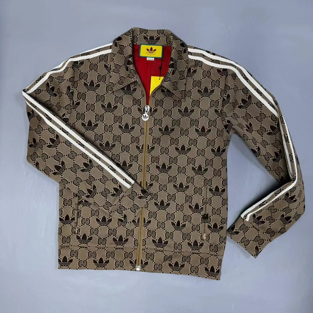 全新带吊Gucci✖️Adidas满印拉链夹克外套 尺码：M 衣长70 胸围108