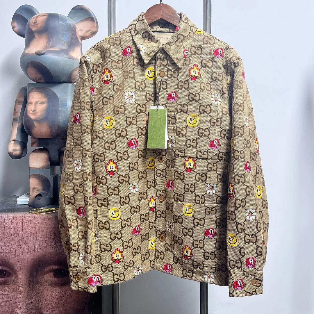 Gucci古驰满印夹克外套 J2201 尺码：46 衣长70 胸围56 全新