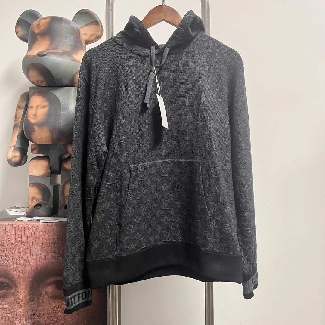 Louis Vuitton Lv满印针织帽衫 H0406 衣长64 胸围56领标洗标遗失
