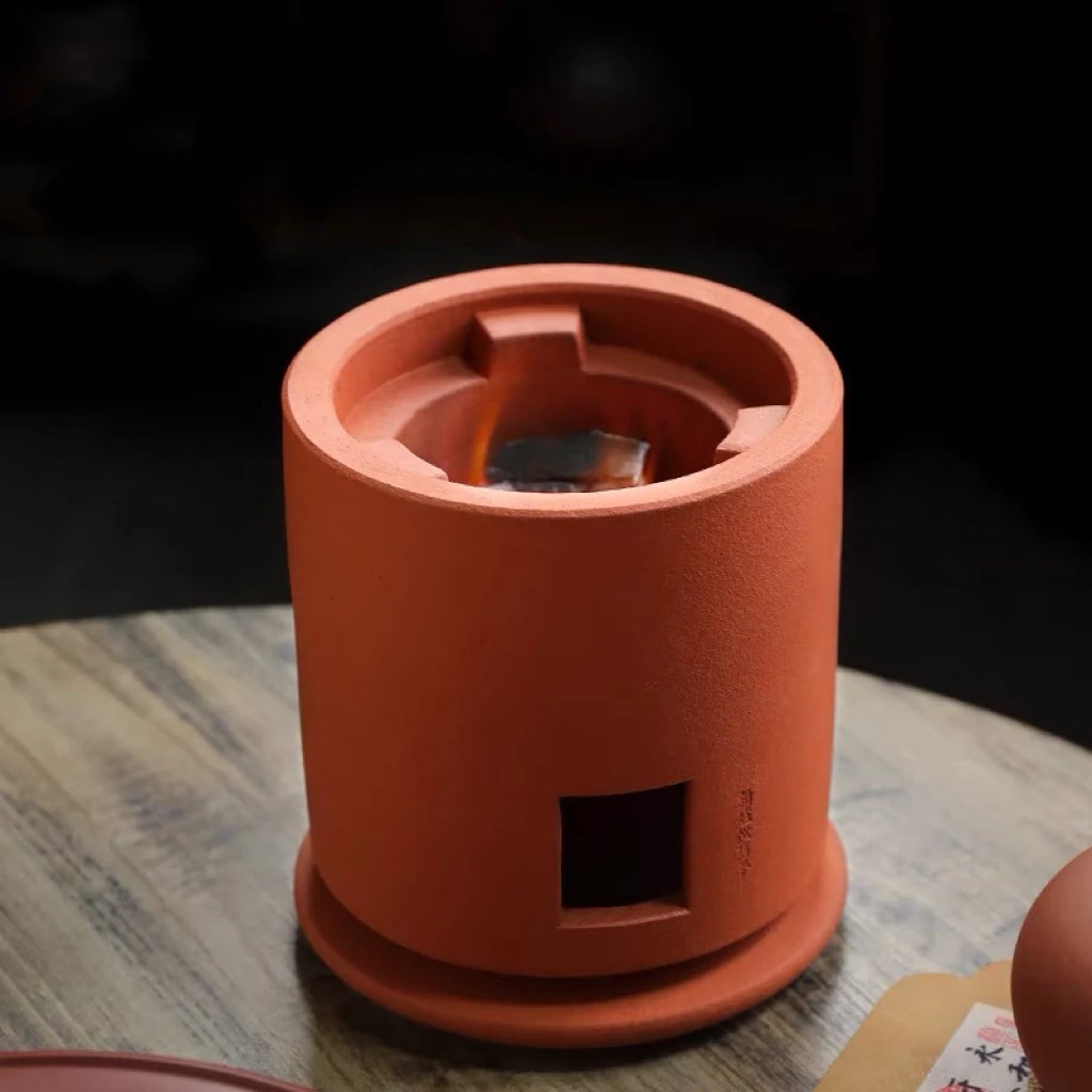 功夫茶神器｜红泥炭炉 全手工 烧水煮茶炉 高15cm直径14.5cm