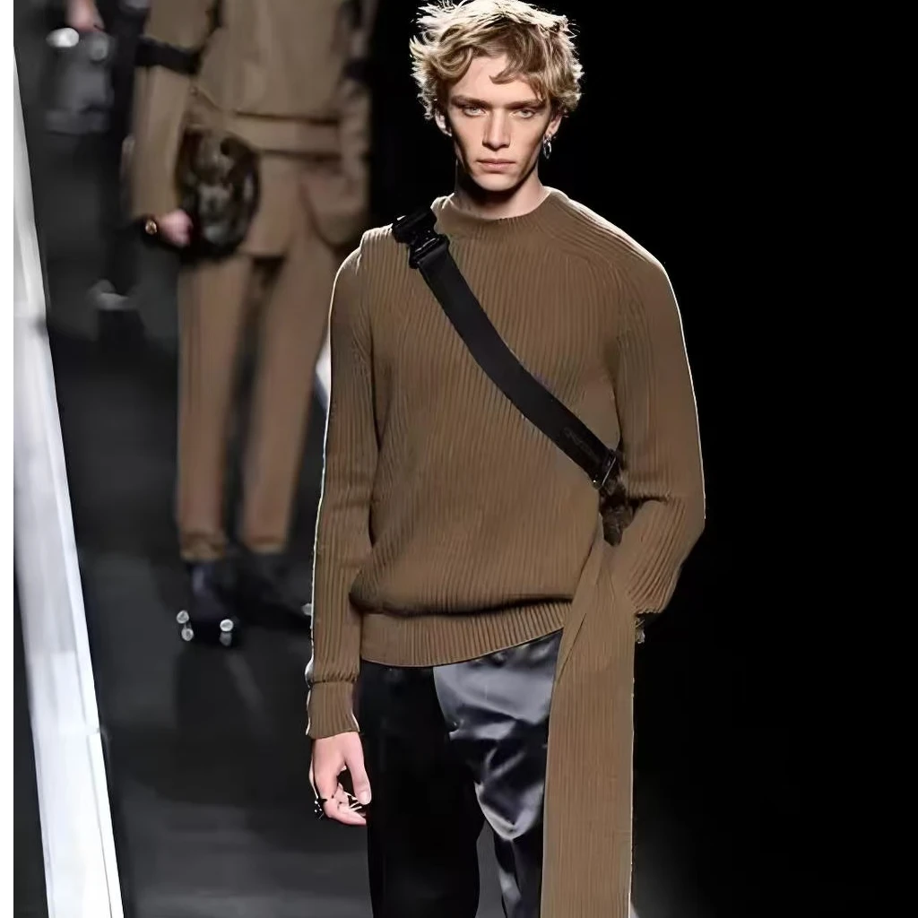 932-2025春季新款轻奢休闲时尚百搭格子软牛仔外套男款 时尚潮牌