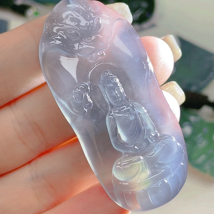 翡翠颈饰18K金镶嵌198，