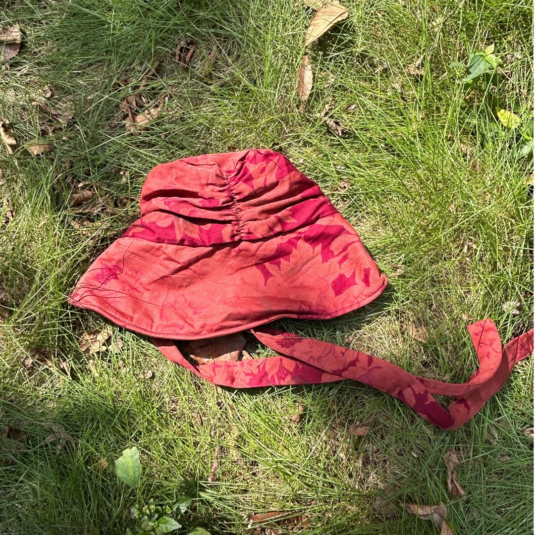 桑在云间  中古土布夹棉萝莉帽