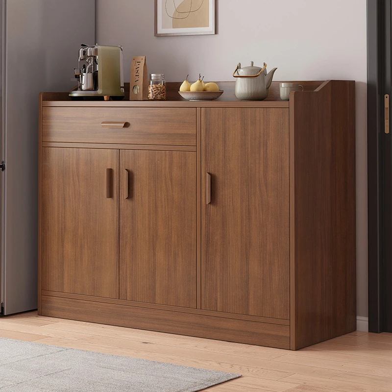 厨房收纳柜家用现代简约厨房客厅靠墙茶水柜收纳矮柜新中式餐边柜