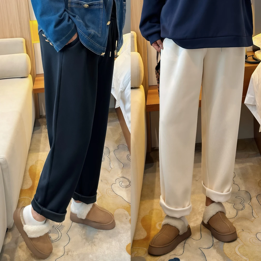 断码捡漏~多里斯夜 / 质感暮冬绒休闲卫裤11902花契200斤胖mm