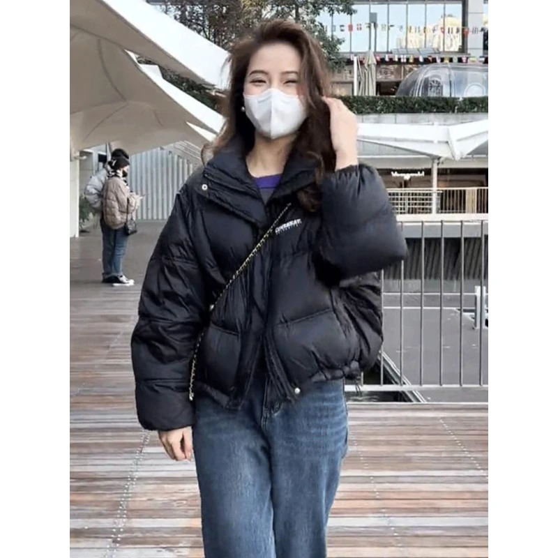 2024年新款羽绒棉服女韩版小个子面包服短款百搭加厚冬季外套潮牌