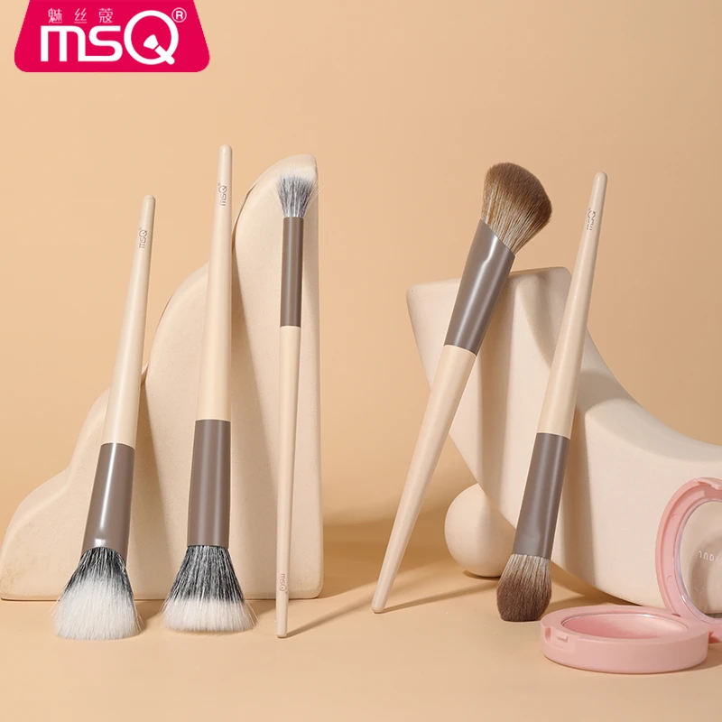 MSQ/魅丝蔻奶咖系列大号小号点彩刷腮红刷一支装超柔软修容套刷