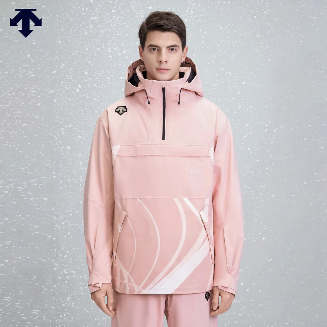 DESCENTE迪桑特SNOWBOARD 男女同款防泼水连帽单板专业滑雪服防风