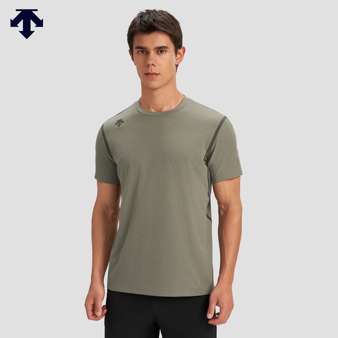 DESCENTE迪桑特综训运动健身男士亲肤短袖针织衫高能感D4331TTS51