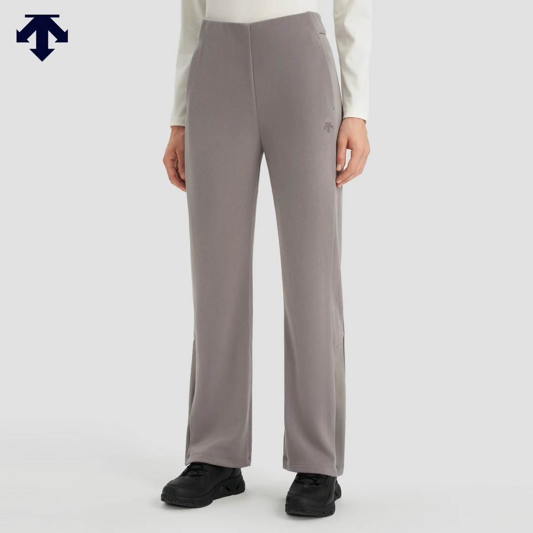 DESCENTE迪桑特综训系列女士直筒针织运动长裤冬季新品D4432TFP38