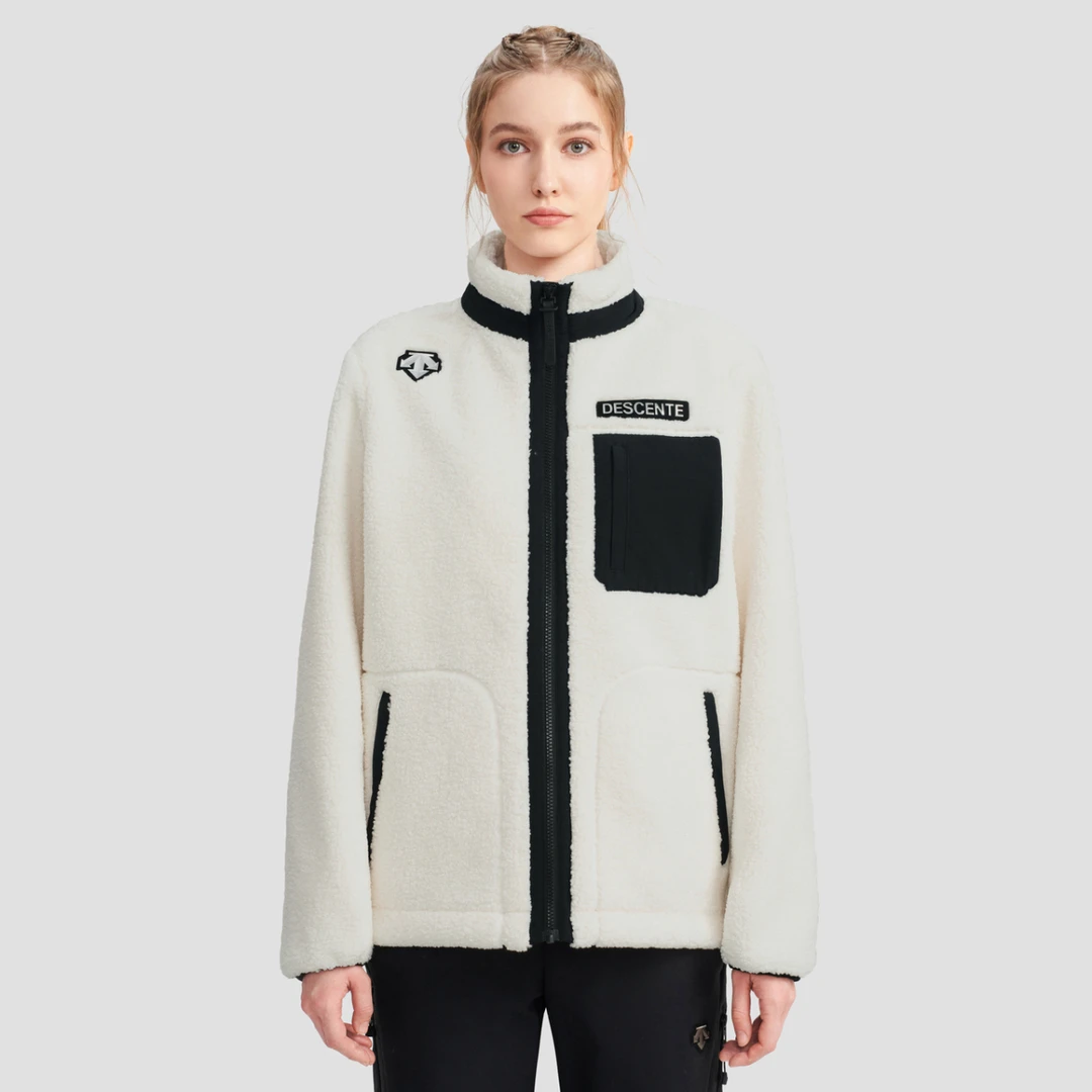 DESCENTE迪桑特SKI STYLE运动休闲男女同款抓绒运动上衣外套