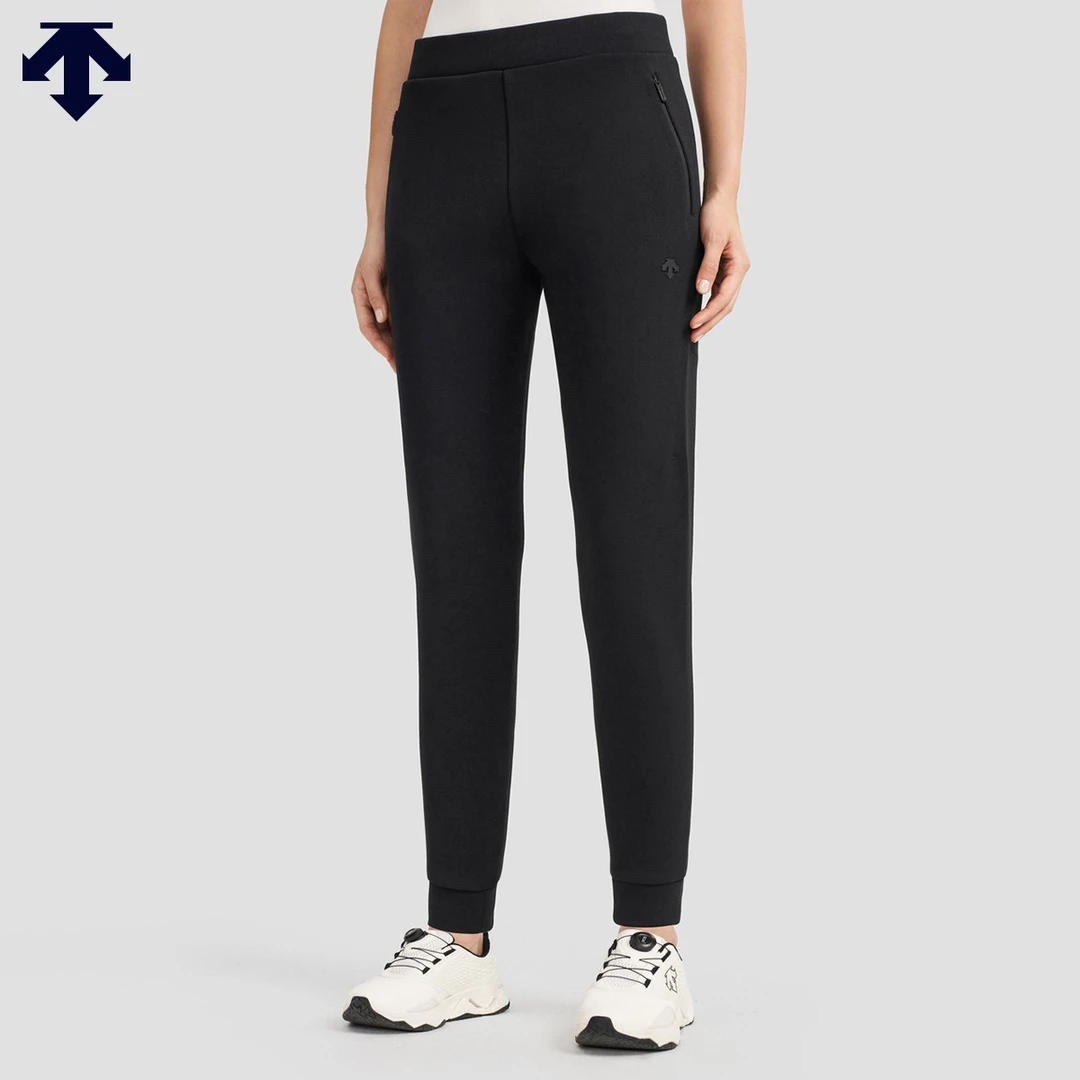 DESCENTE迪桑特女士训练运动MOTION KNIT透气针织运动长裤秋冬