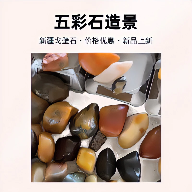 新疆戈壁石鱼缸造景五彩石（不包邮）