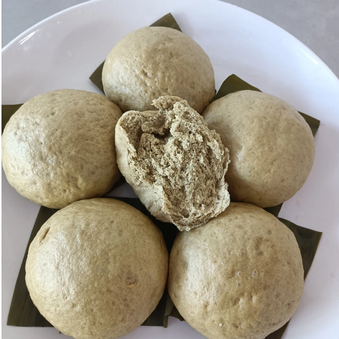 安徽山壳佬纯手工制作荞麦发粑粽叶香微甜荞麦味道