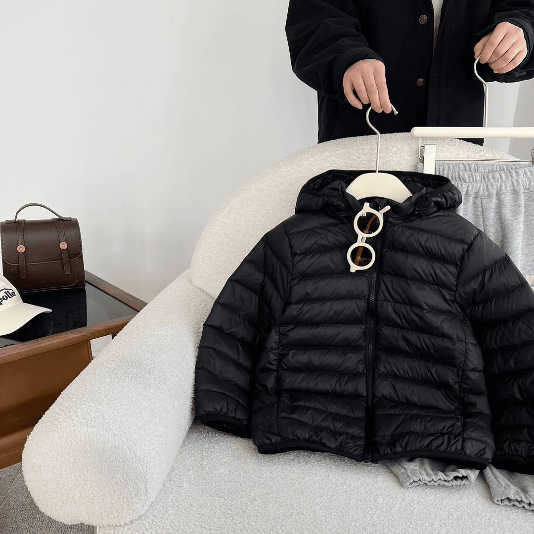 小菲特童装冬季新款女童装简约百搭小清新羽绒服Y001