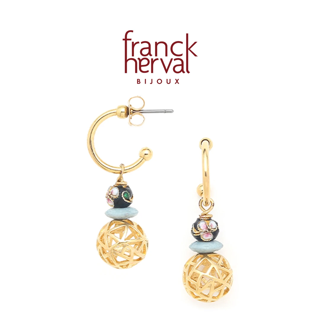合金耳饰 法国品牌 Franck Herval 芭雅系列 个性精致时尚耳饰