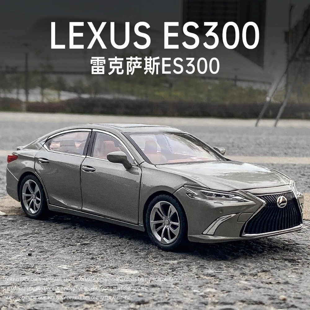 1:24仿真合金雷克萨斯ES300汽车模型声光回力摆件收藏男孩仿真车