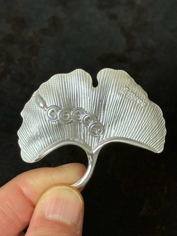 足银银制品 999银杏叶，泡茶煮水软化水质