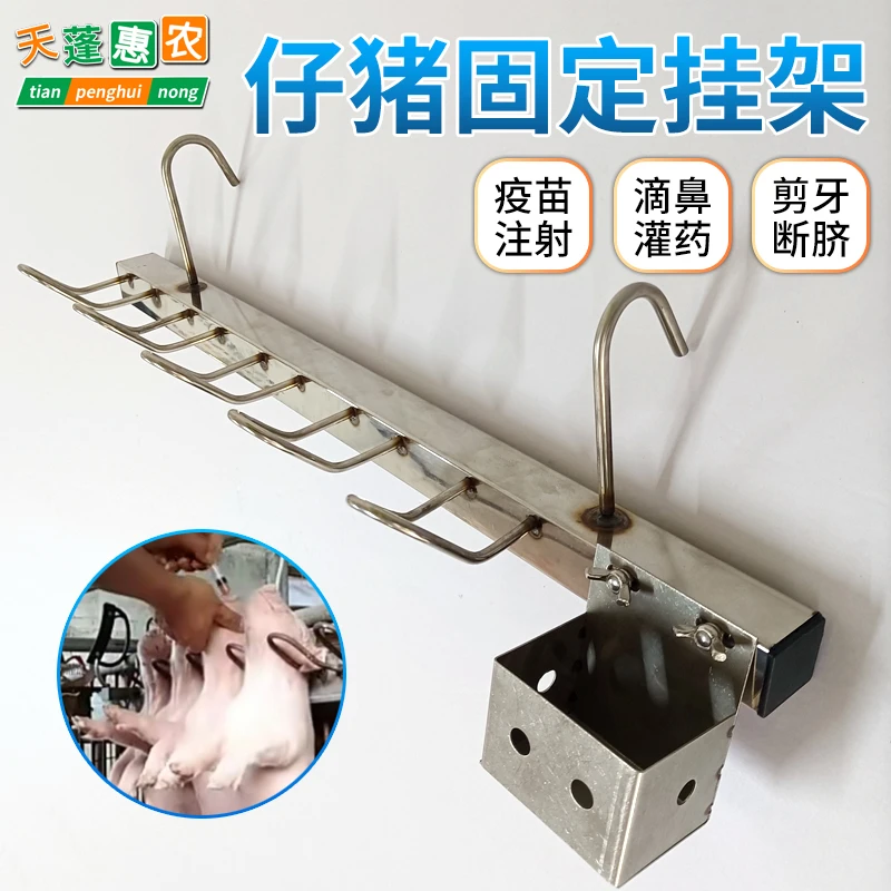 四位小猪挂架  剪牙滴鼻断尾喂药用挂架 养殖场用仔猪挂架便捷
