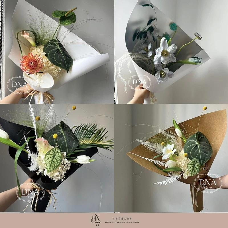 【欢喜物】高级感纯色加厚加硬鲜花花束包花纸海报纸礼品包装纸