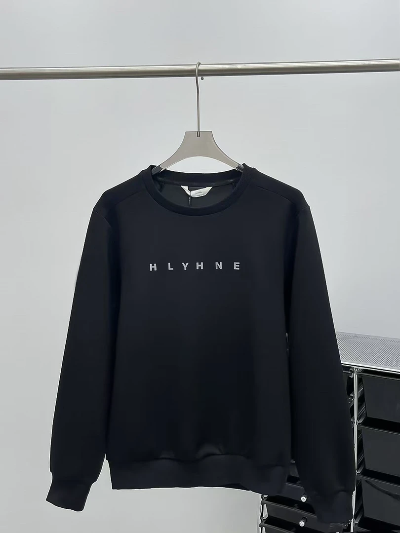 2024胸前字母卫衣圆领套头长袖运动百搭秋季