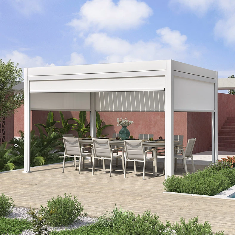 howvin凉亭户外庭院铝合金亭子室外别墅新中式院子露台阳台阳光房