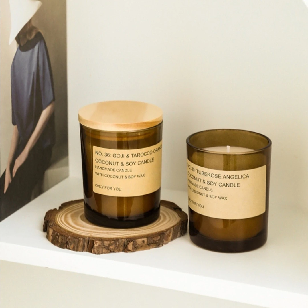 态生活小棕瓶香薰蜡烛家用室内长久大豆蜡卧室香氛浪漫生日礼物