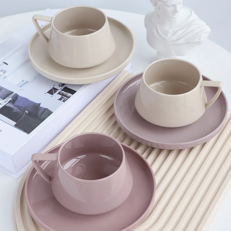 态生活陶瓷中古咖啡杯碟套装花茶杯家用复古轻奢精致下午茶杯子