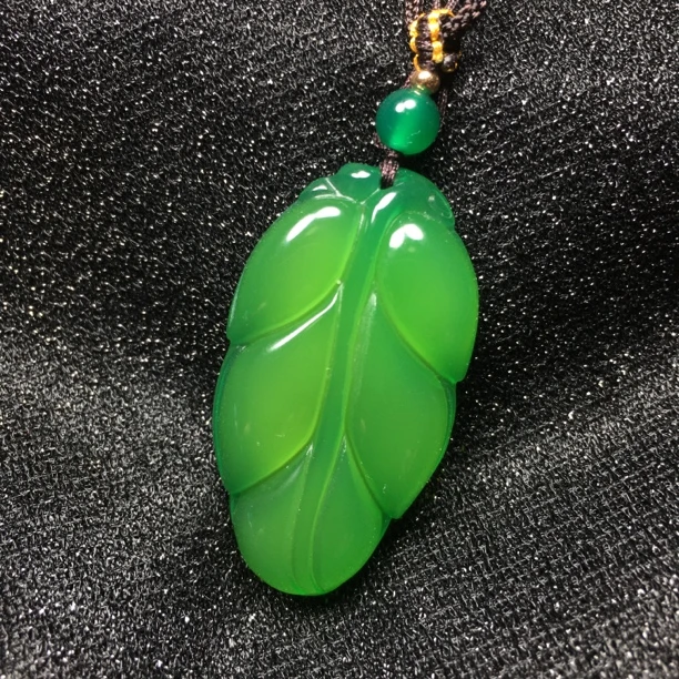 时尚百搭玛瑙玉髓金枝玉叶事业有成吊坠项链男女生项链挂件