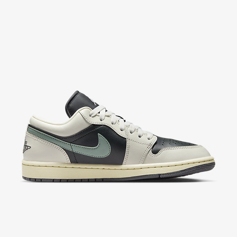 耐克乔丹JORDAN Air Jordan 1 Low 低帮篮球鞋女款黑绿DC0774-001