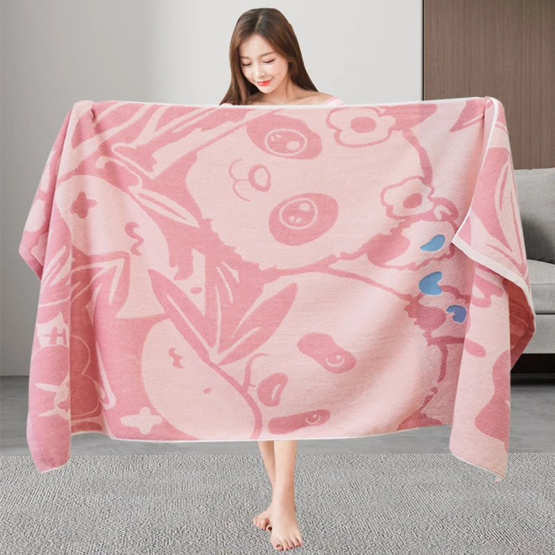 纯棉浴巾亲肤吸水全棉家用洗澡男女加厚游泳专用速干裹巾大毛巾