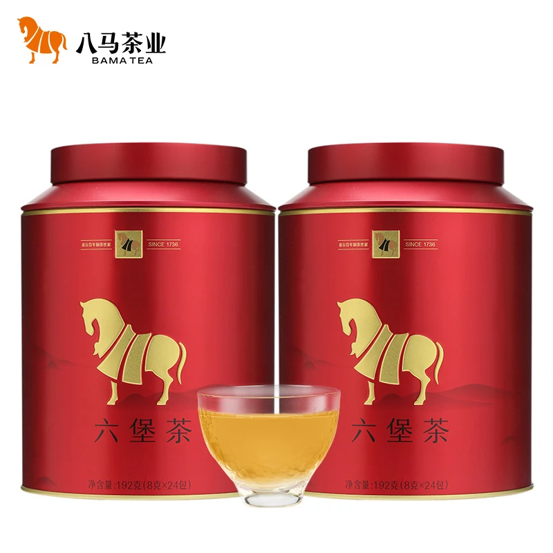 【到手2罐】2015年陈年六堡茶广西梧州特产八马窖藏黑茶罐装192g