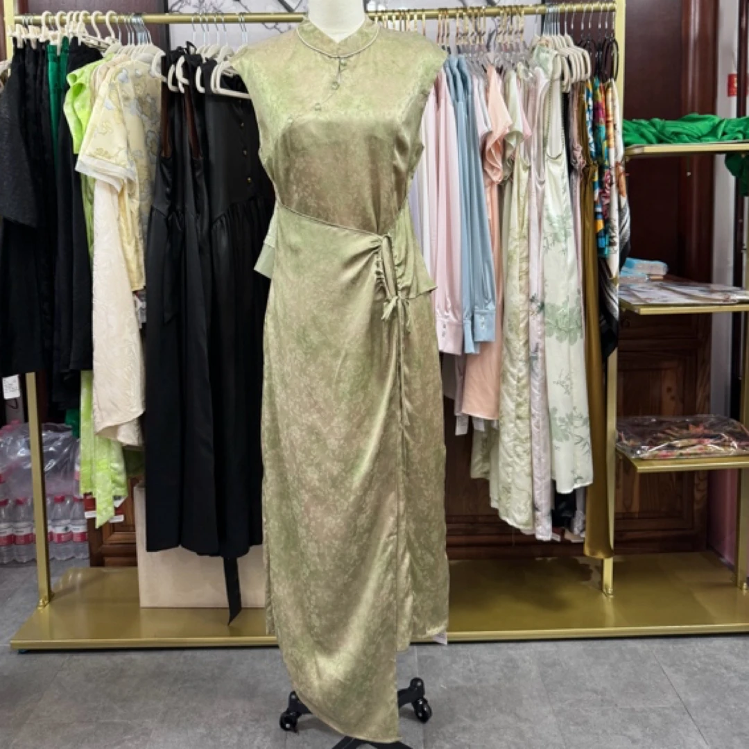 100%桑蚕丝真丝连衣裙