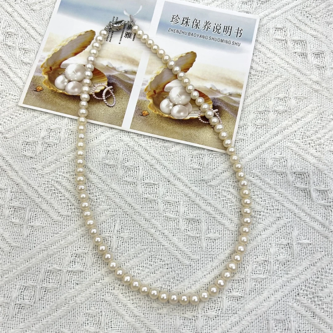 天然色无核极光珠 时尚精致简约显仙女气质淡水项链 多样性发一件