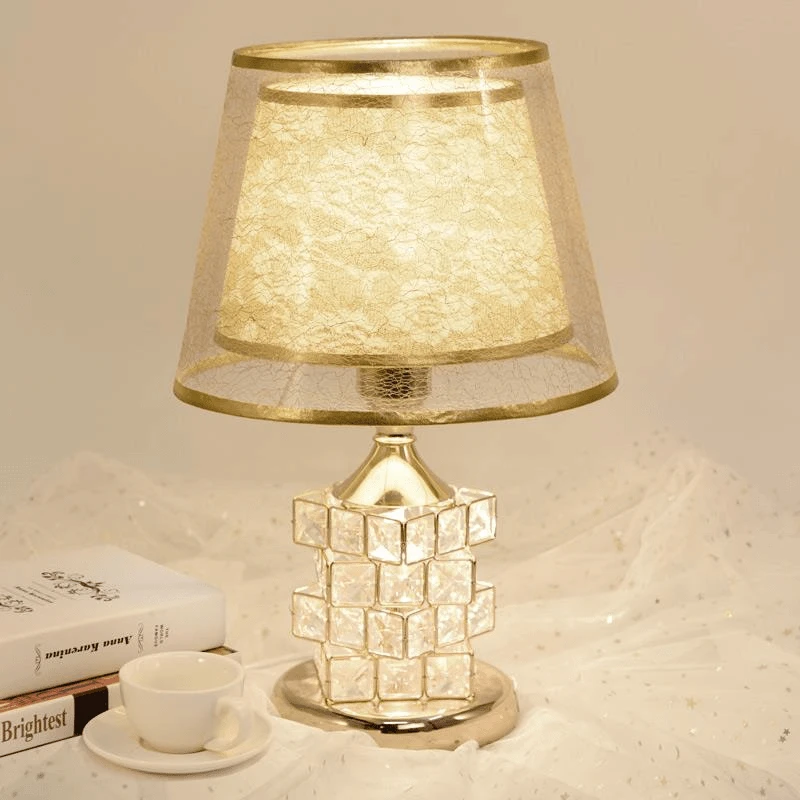 众琛叔叔欧式水晶台灯卧室床头灯家用简约现代温馨浪漫床头柜灯