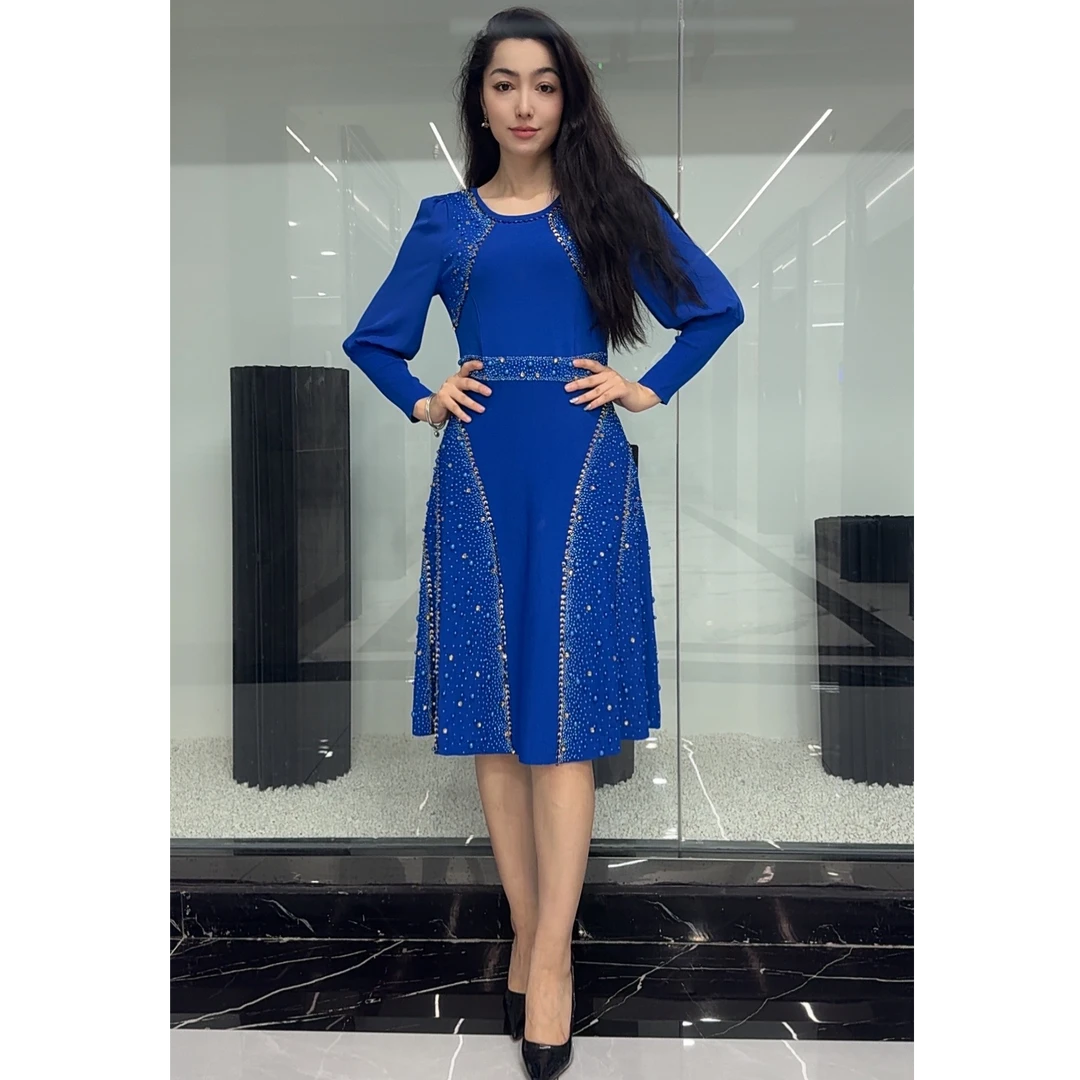 15279806 SEHRAN 气质时尚优雅宴会针织连衣裙