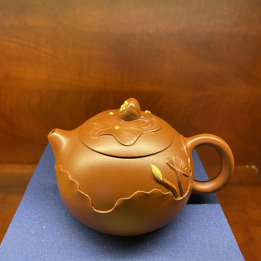 DT953莲蓬西施鸡血大红袍紫砂壶【华】