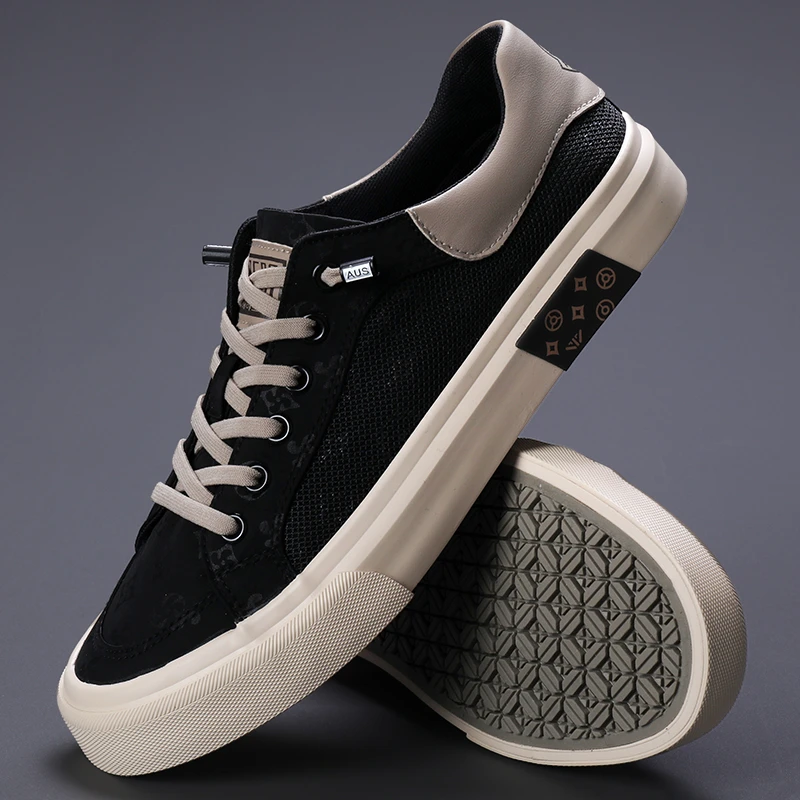 S24623男鞋夏季透气帆布鞋休闲运动网鞋薄款网面男士软底板鞋潮鞋