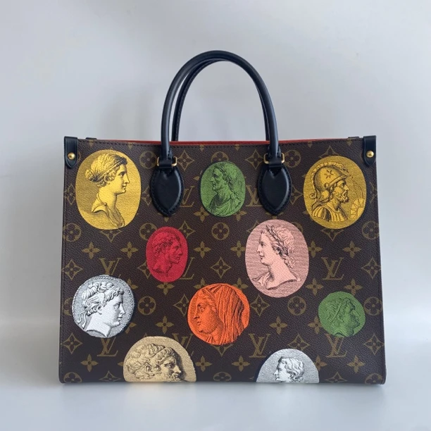 99新 LouisVuitton/路易威登 99新 经典老花徽标印花托特包手提包