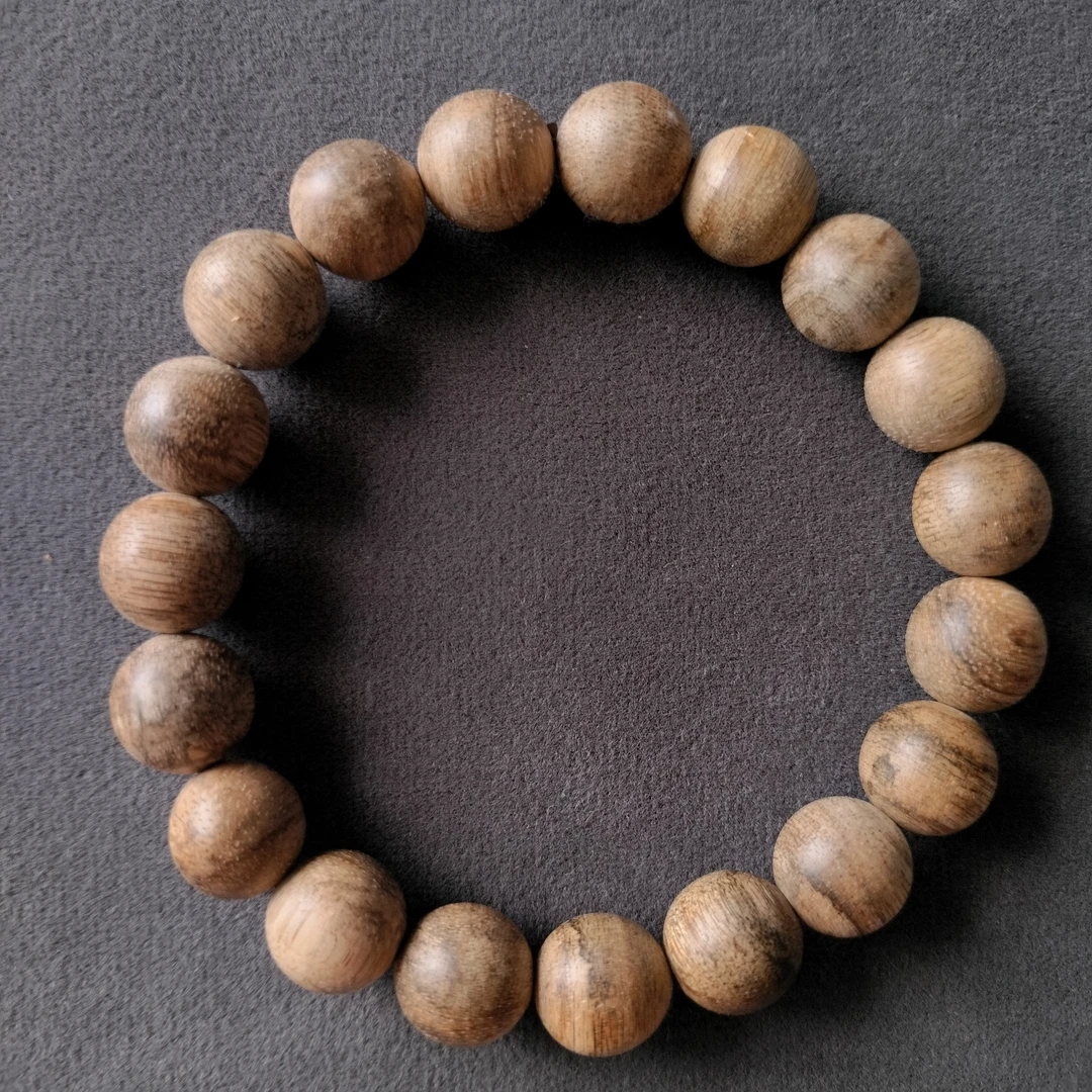 历香加里曼丹沉香手串1.0C105圆珠单圈奇楠手串（9.01）多样性发货